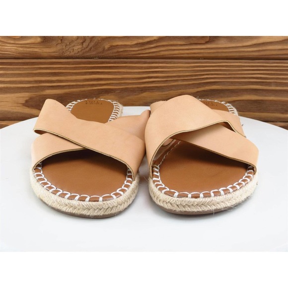 Time And Tru Size‎ 10 M Women Sandal Slide Beige Synthetic - Picture 2 of 10